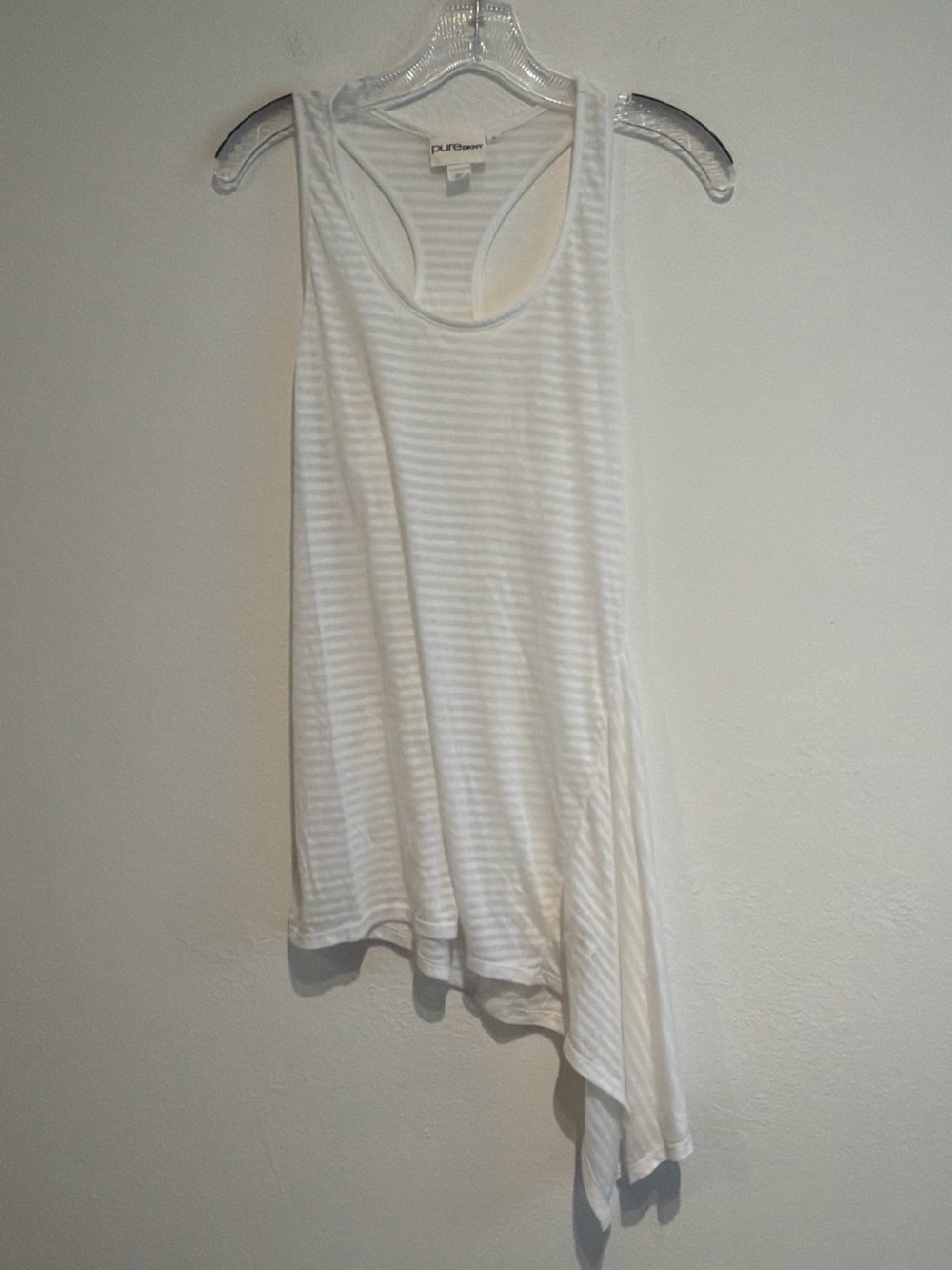 Pure DKNY High Low Racer Back Tank Top.